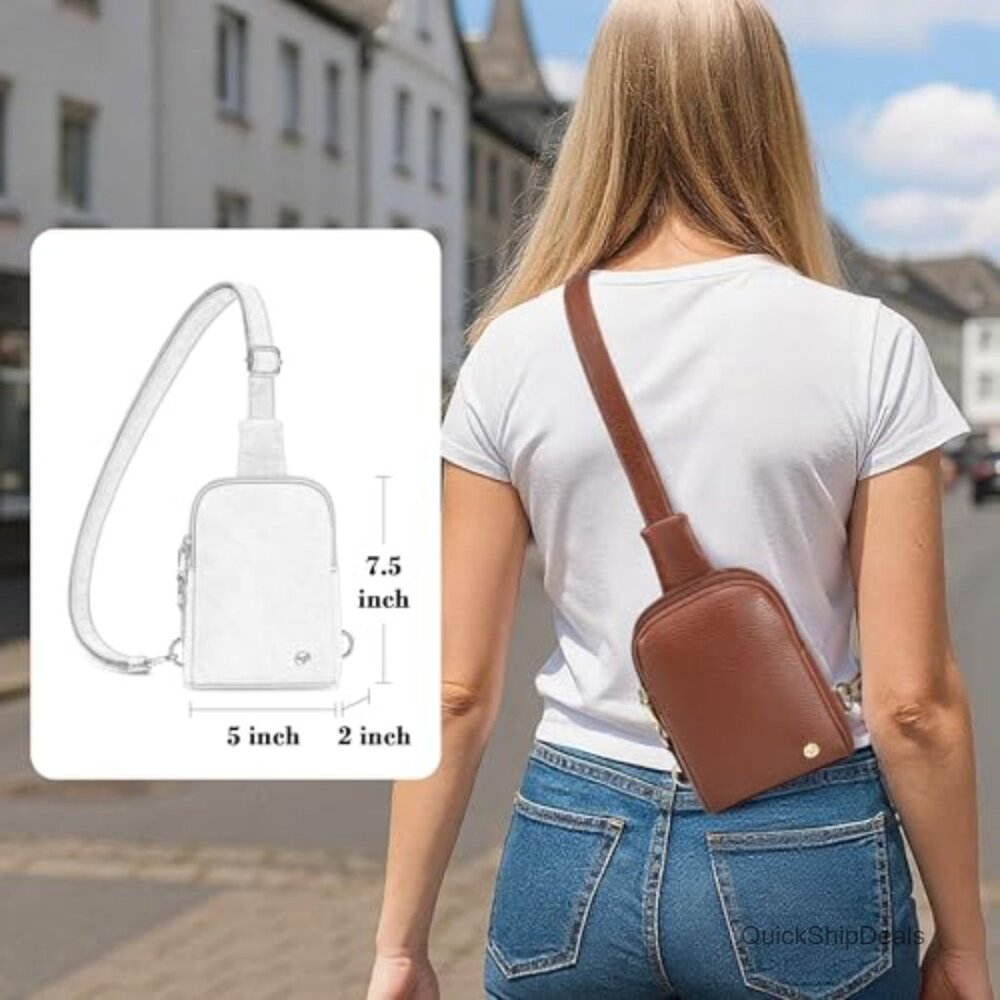Small Sling Bag for Women Everyday & Travel Crossbody Faux Leather - Picture 2 of 7